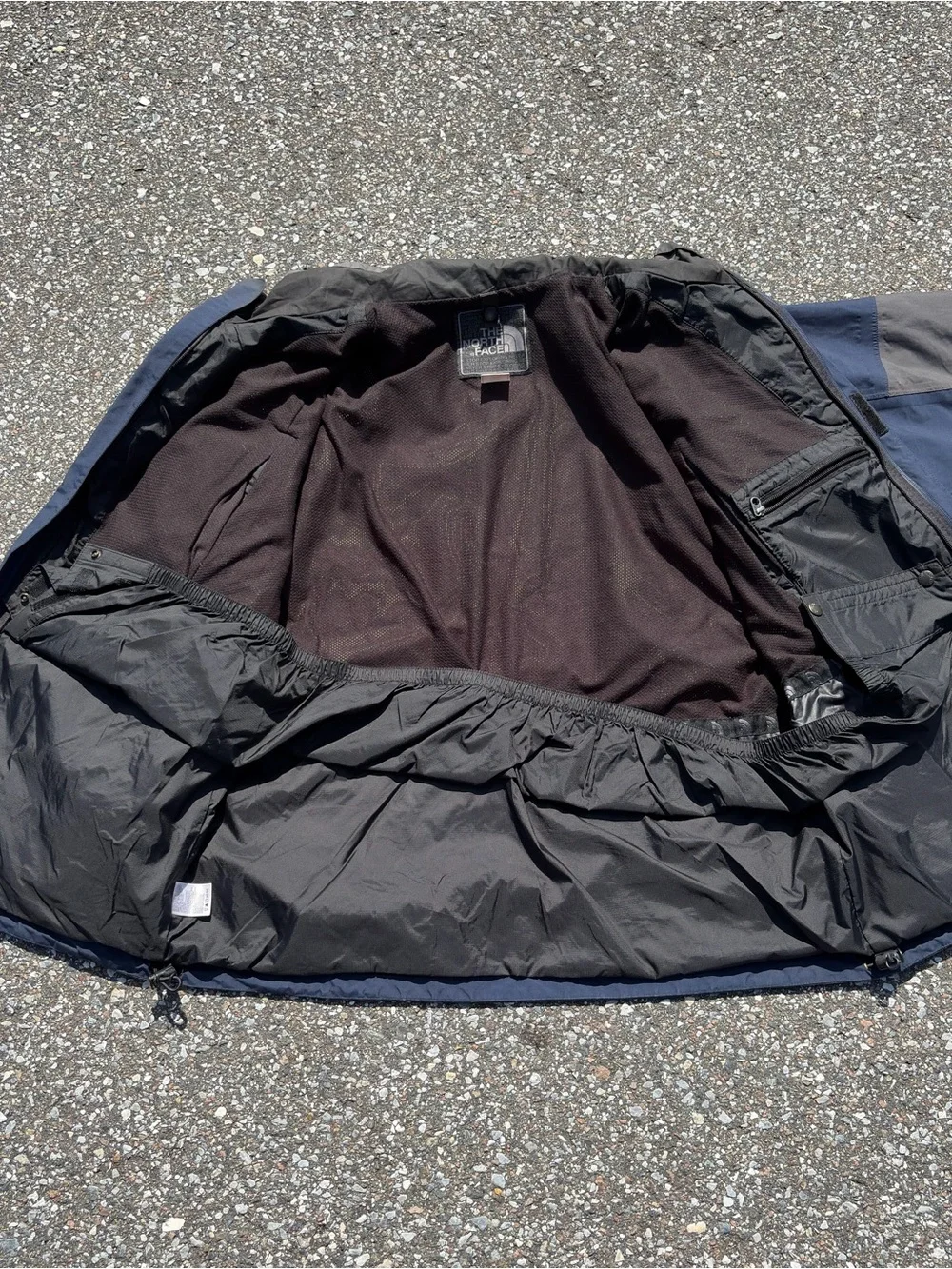 The North Face Men’s Navy and Gray HyVent Large Jacket